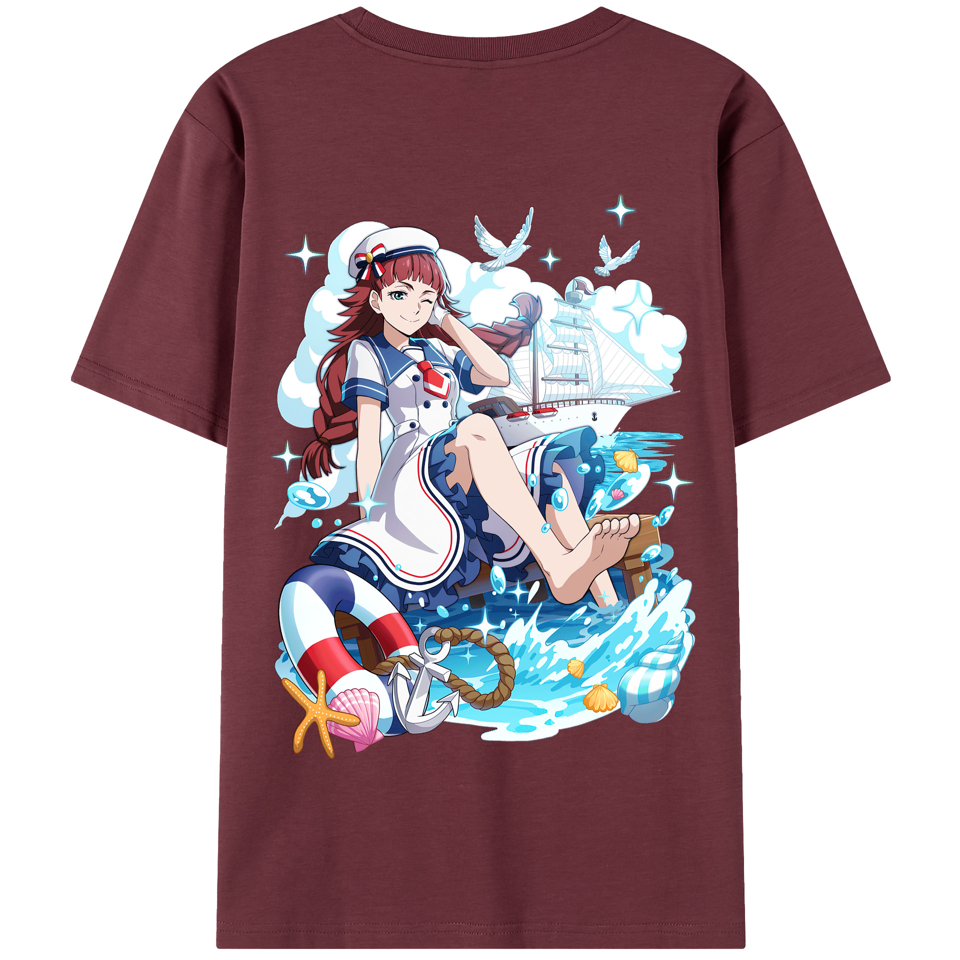 （画像用） 文豪ストレイドッグス Bungo Stray Dogs 綿100％半袖Tシャツ（背面プリント）